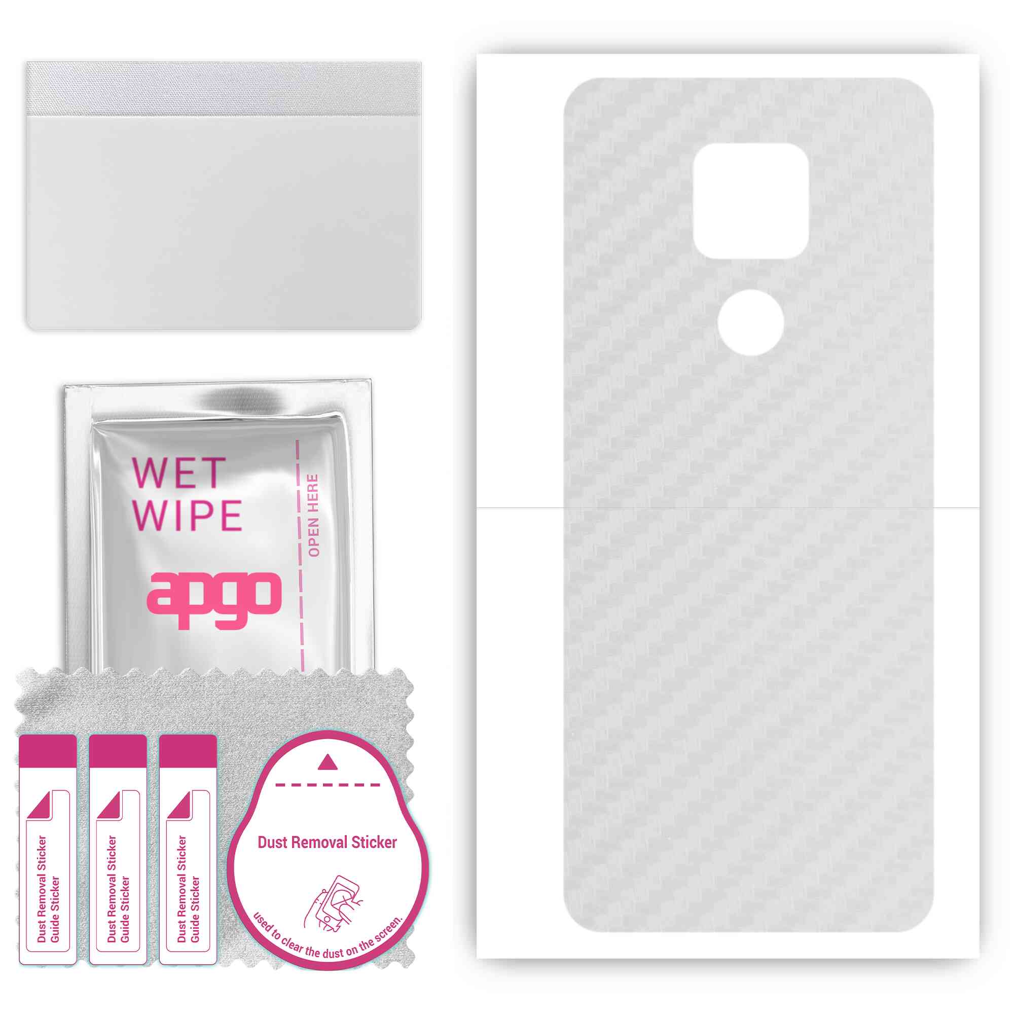 apgo Захисна наклейка Skin для задньої панелі, сумісна з Motorola Moto G Play, Wrap Film, Foil, Vinyl - Pattern Transparent Carbon
apgo Захисна наклейка Skin для задньої панелі, сумісна з Motorola Moto G Play, Wrap Film, Foil, Vinyl - Pattern Transparent Carbon
