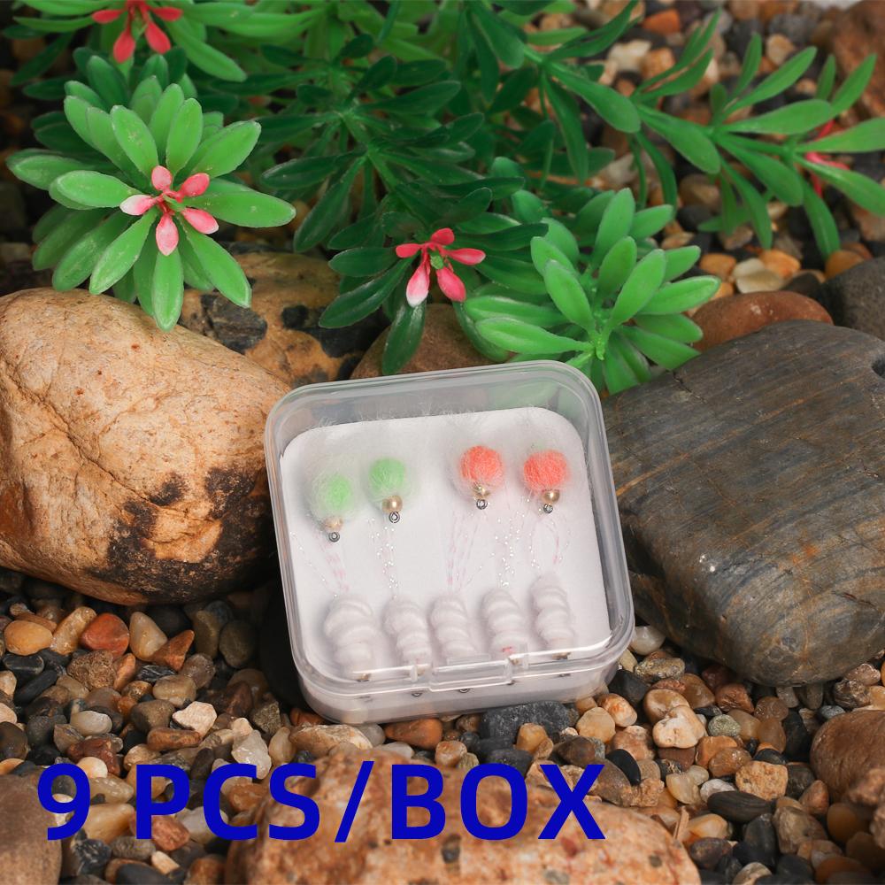 9 шт./коробка латунная бусина с головкой яйца мушка для форели Steelhead рыболовные искусственные приманки приманки
9 шт./коробка латунная бусина с головкой яйца мушка для форели Steelhead рыболовные искусственные приманки приманки