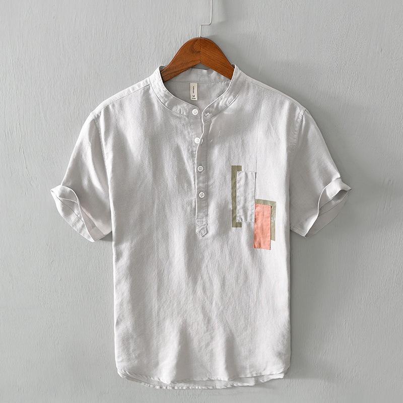 IELGY Дышащая рубашка с коротким рукавом и воротником-стойкой в стиле ретро XXL серый
IELGY Дышащая рубашка с коротким рукавом и воротником-стойкой в стиле ретро XXL серый