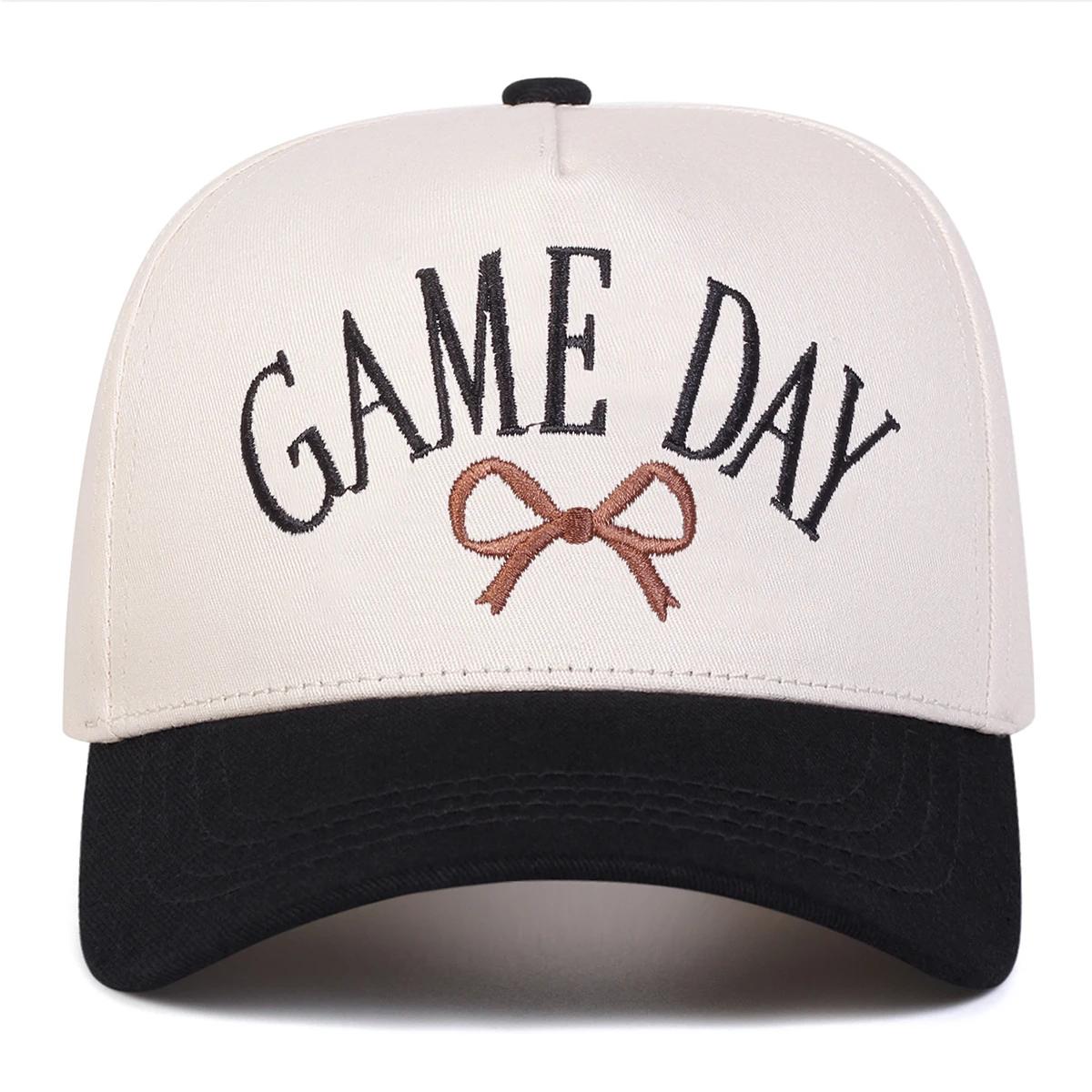 Unisex Game Day Bow Embroidery Baseball Caps Spring Autumn Outdoor Adjustable Casual Hats Sunscreen Hat Sports Cap
Unisex Game Day Bow Embroidery Baseball Caps Spring Autumn Outdoor Adjustable Casual Hats Sunscreen Hat Sports Cap