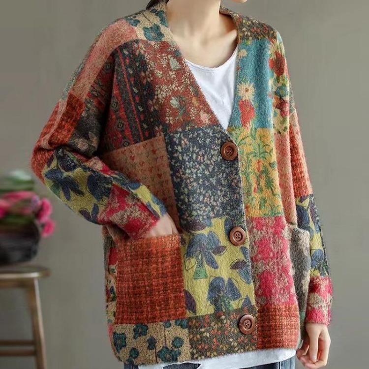 2023 New Autumn Women Plus Size Oversize Floral Cartoon Printing Sweaters Cardigan Loose Knitting Sweater Dimanaf One Size
2023 New Autumn Women Plus Size Oversize Floral Cartoon Printing Sweaters Cardigan Loose Knitting Sweater Dimanaf One Size