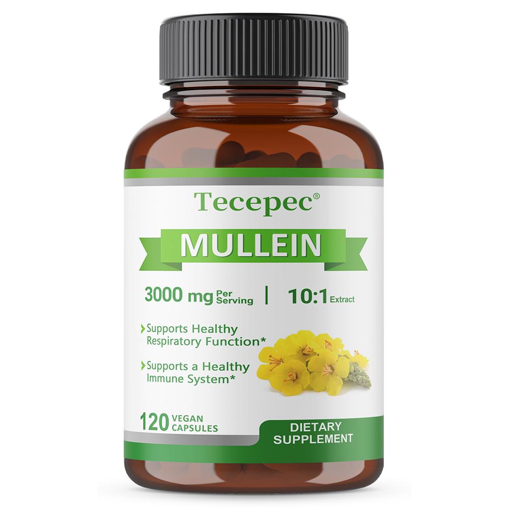 Mullein 10:1 Extract 300 Mg Dietary Supplement, 120 Capsules Per Bottle 120 Capsules
Mullein 10:1 Extract 300 Mg Dietary Supplement, 120 Capsules Per Bottle 120 Capsules