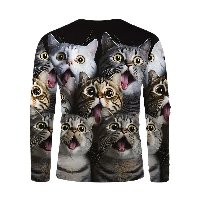 Весенне-осенние футболки с круглым вырезом и милым животным принтом с 3D-печатью, модные повседневные мужские футболки с длинным рукавом 5XL
Весенне-осенние футболки с круглым вырезом и милым животным принтом с 3D-печатью, модные повседневные мужские футболки с длинным рукавом 5XL