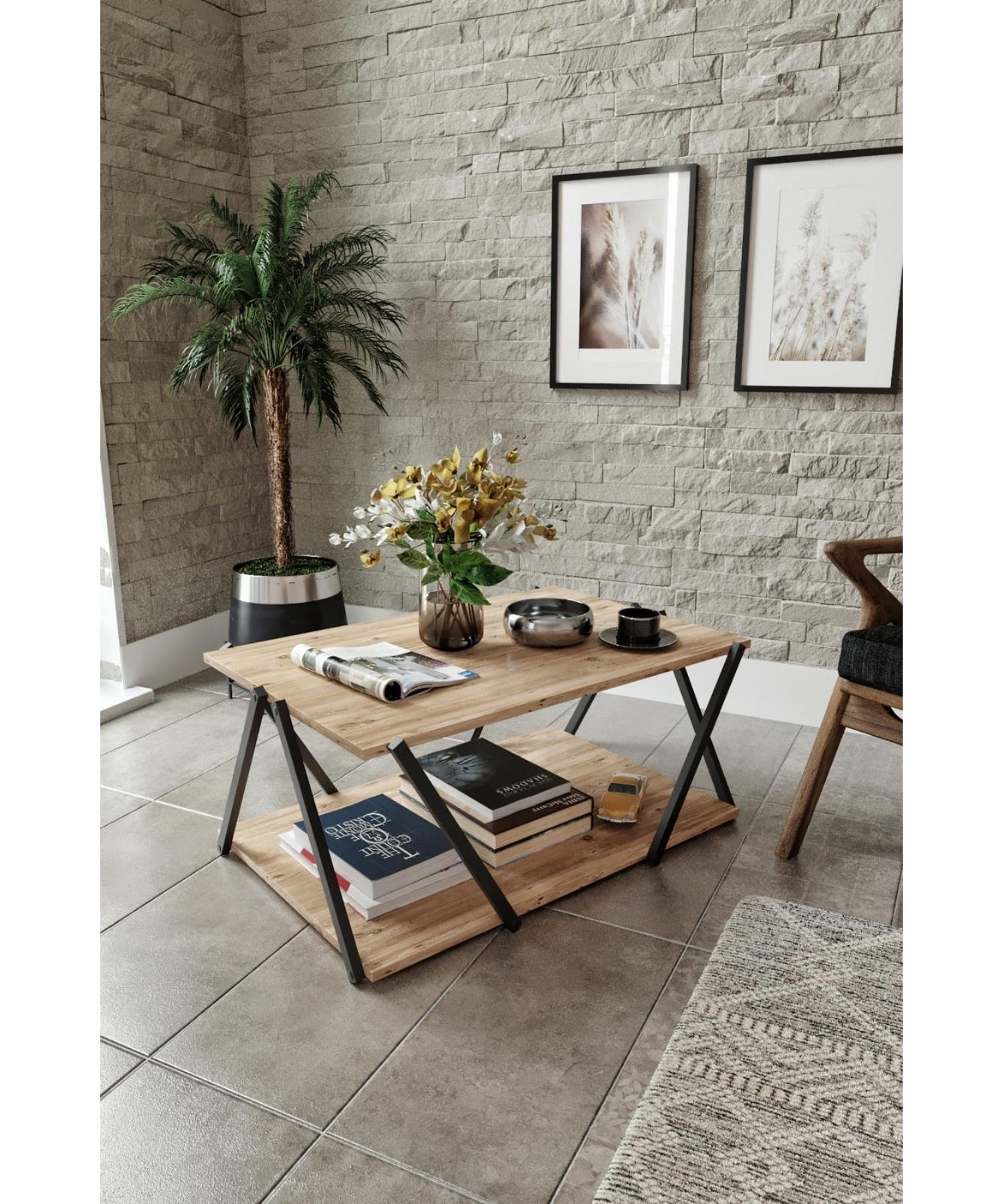 Carnival Walnut Black Decorative Modern Wooden Mdf Multi-Purpose Coffee Table with Bottom Shelf
Carnival Walnut Black Decorative Modern Wooden Mdf Multi-Purpose Coffee Table with Bottom Shelf