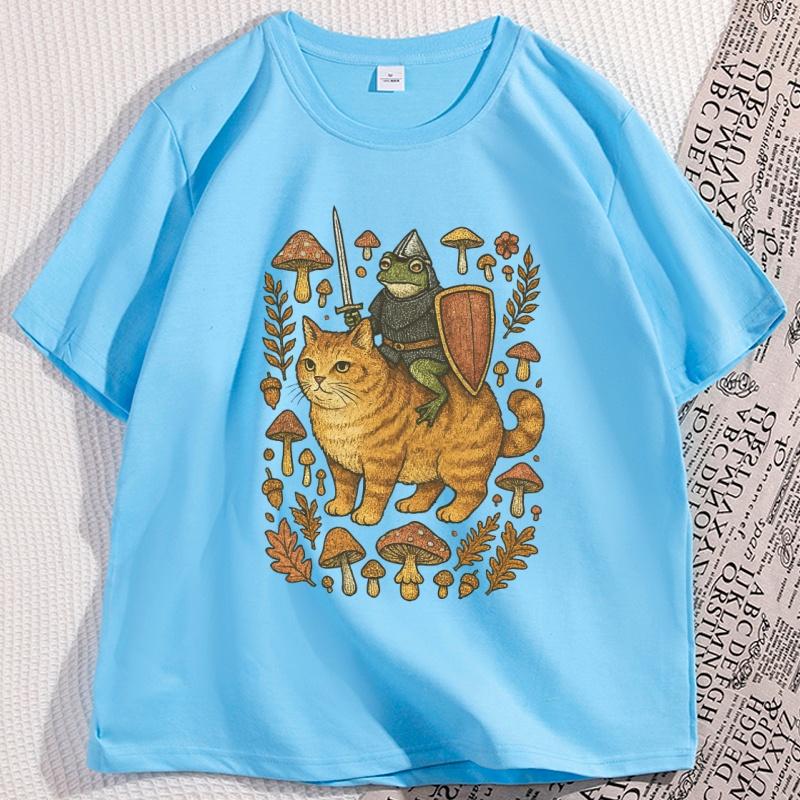 Medieval Frog on Cat T Shirt Men Women Funny Weird Weirdcore Tshirt Casual Cotton Short Sleeve Round Neck Tee Shirts Clothing 4XL
Medieval Frog on Cat T Shirt Men Women Funny Weird Weirdcore Tshirt Casual Cotton Short Sleeve Round Neck Tee Shirts Clothing 4XL