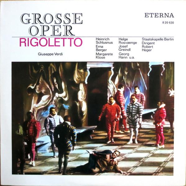 LP Record GIUSEPPE VERDI HEINRICH SCHLUSNUS Rigoletto 820630 ETERNA 1968 German Dem Classical Used
LP Record GIUSEPPE VERDI HEINRICH SCHLUSNUS Rigoletto 820630 ETERNA 1968 German Dem Classical Used