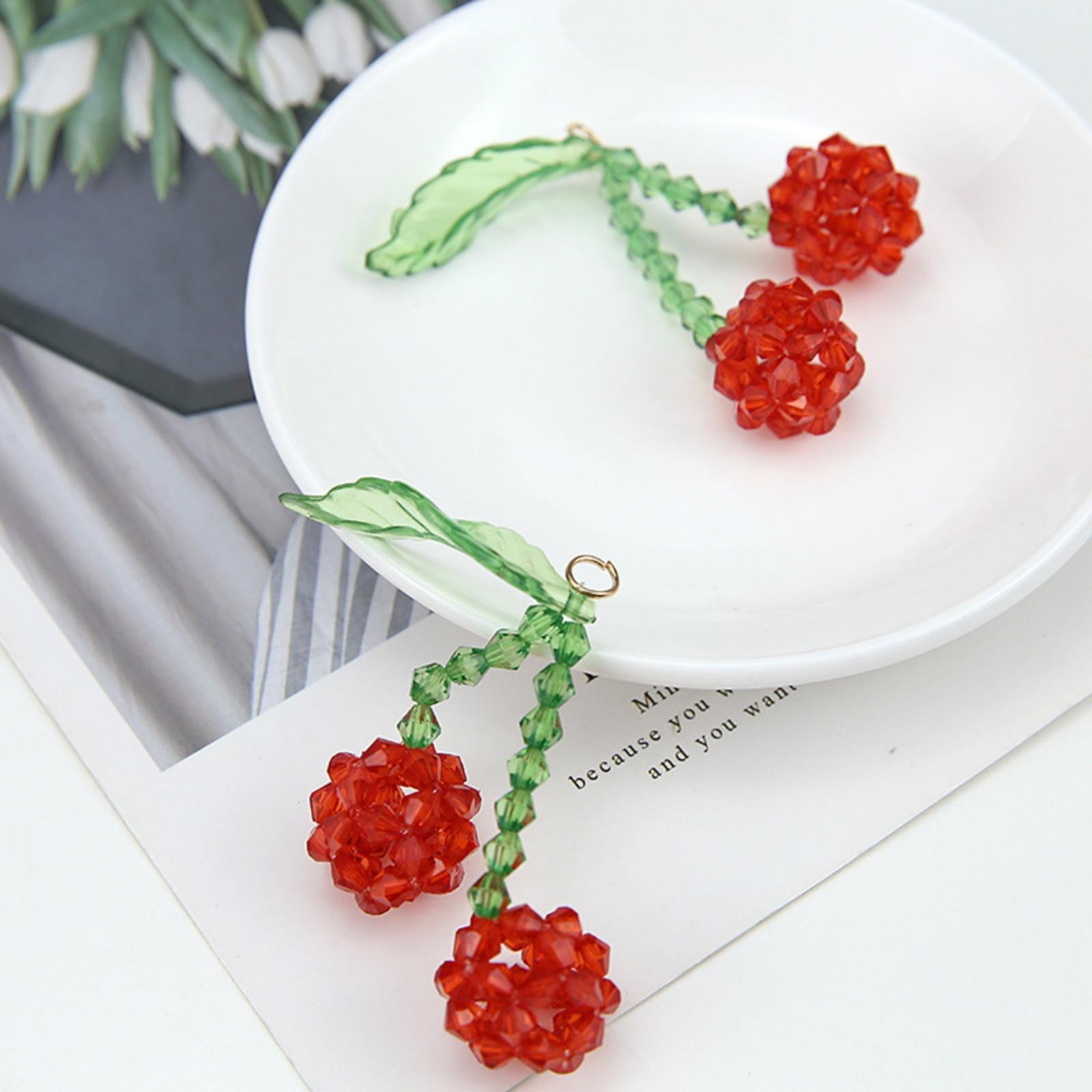 2 PCs Iron Based Alloy & Glass Crochet Knitted Weaving Pendants Fruit Grape Chili Pineapple Charms For DIY Necklace Making
2 PCs Iron Based Alloy & Glass Crochet Knitted Weaving Pendants Fruit Grape Chili Pineapple Charms For DIY Necklace Making