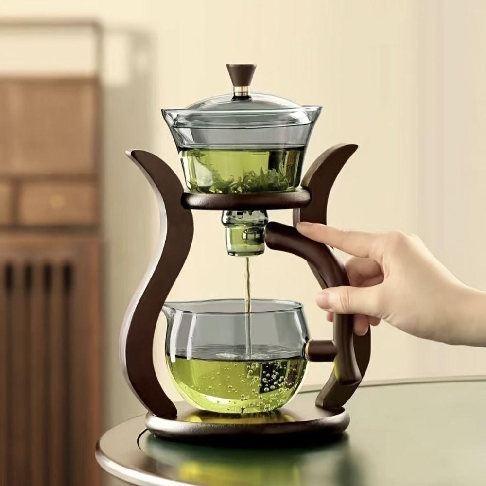 Heat Resistant Lazy Kung Fu Glass Tea Set With Infuser Glass Magnetic Switch Teapot Home прозорий
Heat Resistant Lazy Kung Fu Glass Tea Set With Infuser Glass Magnetic Switch Teapot Home прозорий