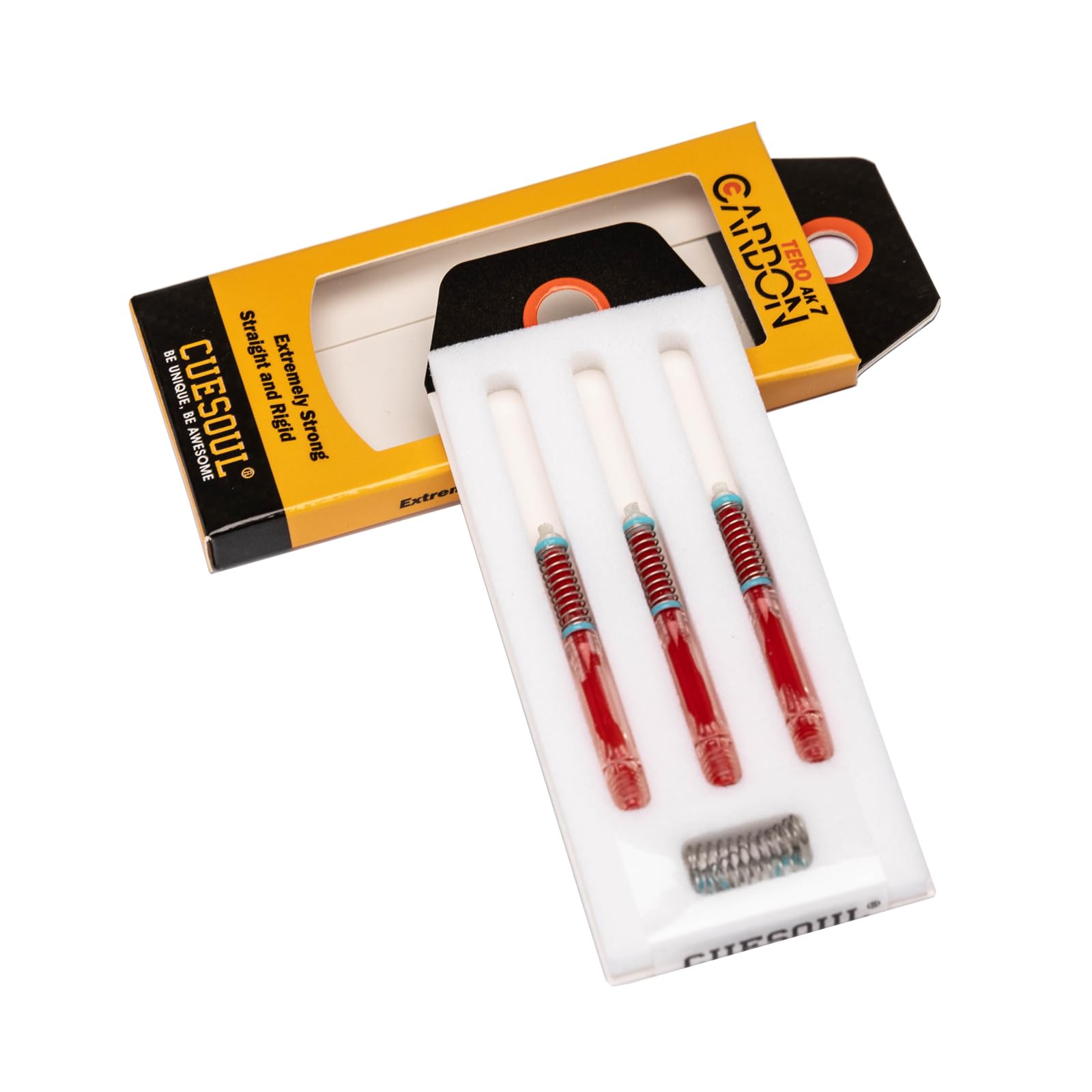 CUESOUL TERO System AK7 Carbon Dart Shaft with Telescopic Slim Set of 3 A/B/C/D/E/F/G/H Built-in Shaft, (CS-AK7+3TXC36)
CUESOUL TERO System AK7 Carbon Dart Shaft with Telescopic Slim Set of 3 A/B/C/D/E/F/G/H Built-in Shaft, (CS-AK7+3TXC36)