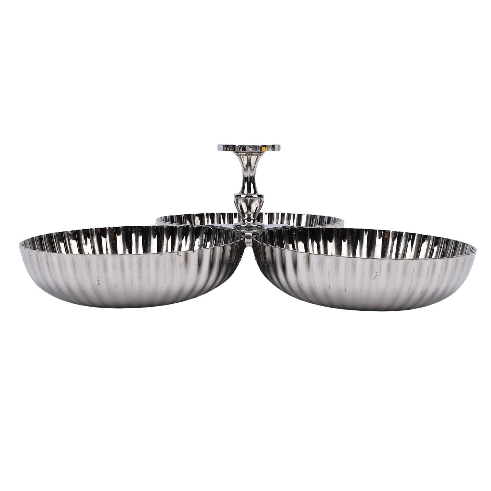 304 Stainless Steel Serving Plate 3 in 1 Fruit Bowl Snack Plate Reusable Dessert Tray for Home Kitchen Party
304 Stainless Steel Serving Plate 3 in 1 Fruit Bowl Snack Plate Reusable Dessert Tray for Home Kitchen Party