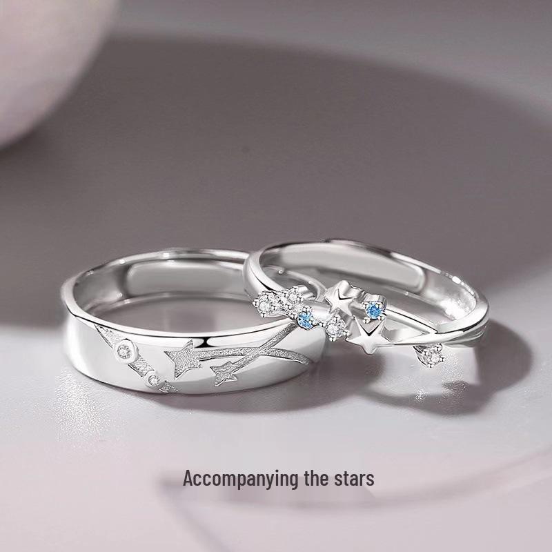 Starry Night Couple Rings: Fashionable Open Rings with Inlaid Diamonds for Men and Women
Starry Night Couple Rings: Fashionable Open Rings with Inlaid Diamonds for Men and Women