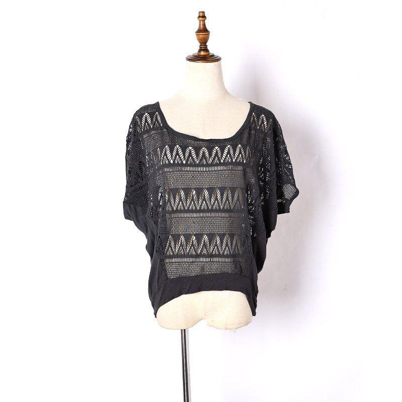 Летняя женская блузка с коротким рукавом, свободный пуловер, тонкий ажурный топ, свитер, защита от солнца, универсальная, шикарная маленькая рубашка, мода Dark gray M
Летняя женская блузка с коротким рукавом, свободный пуловер, тонкий ажурный топ, свитер, защита от солнца, универсальная, шикарная маленькая рубашка, мода Dark gray M