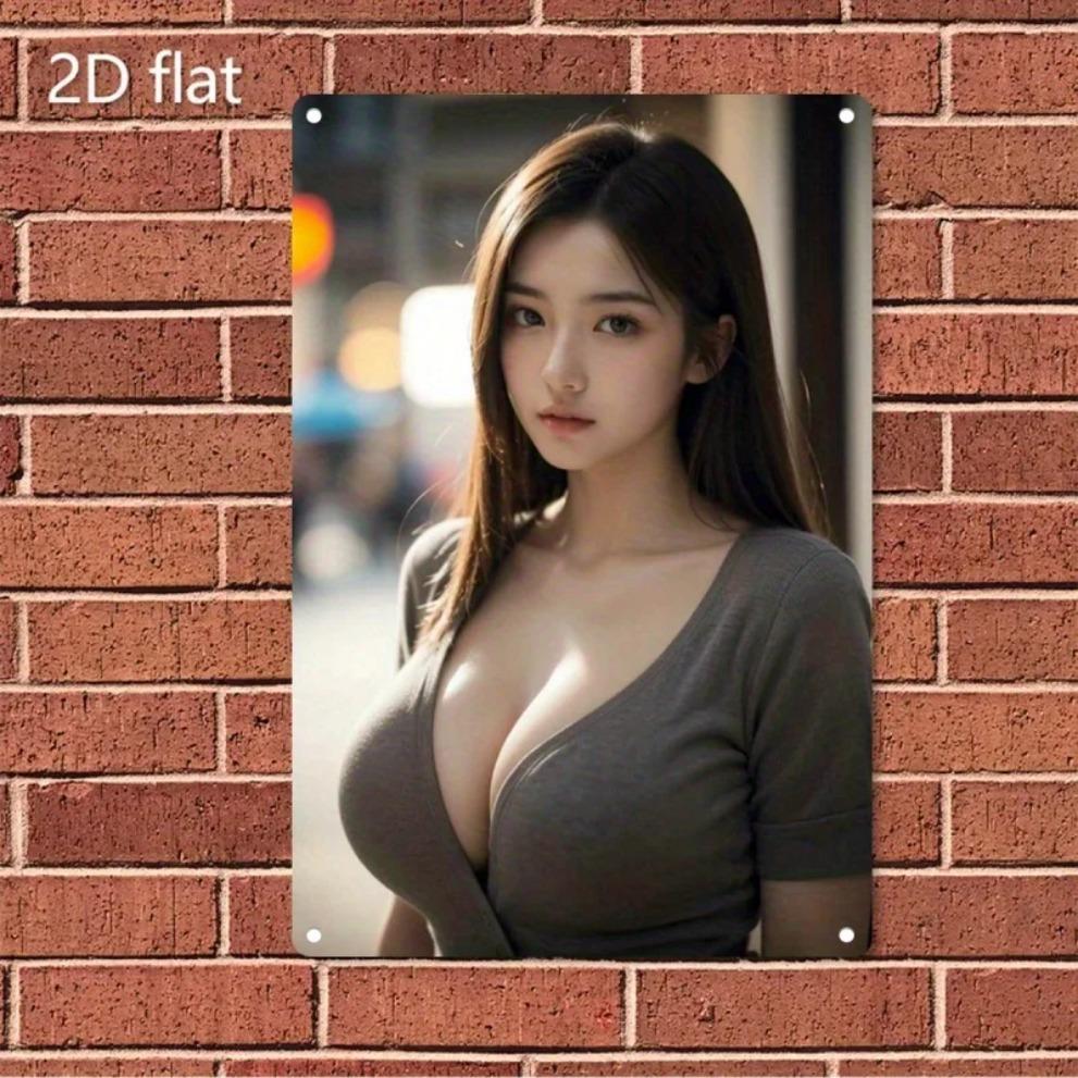 Hisun Tin Sign HD Metal Tin Sign Stunning Asian Beauty in Grey Deep VNeck Top Street Style Vintage Wall Art D Flat Retro Iron Painting Plaq 20x30CM
Hisun Tin Sign HD Metal Tin Sign Stunning Asian Beauty in Grey Deep VNeck Top Street Style Vintage Wall Art D Flat Retro Iron Painting Plaq 20x30CM