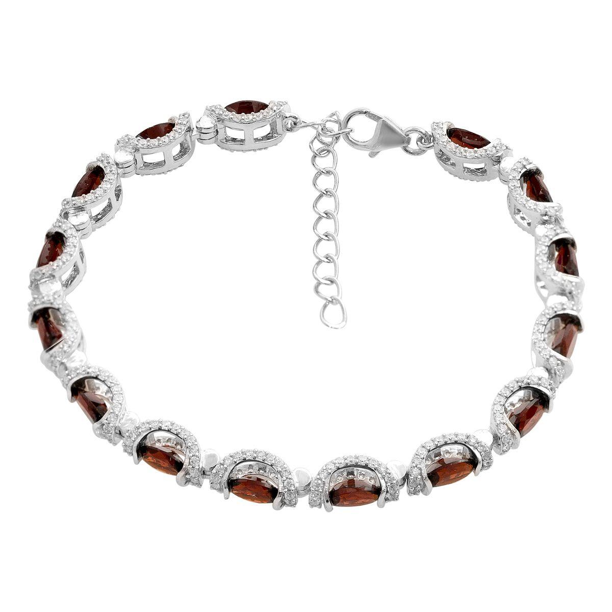 Silver bracelet with natural garnet 12.077ct, item weight 12.83 g (2206200) 17-20cm темні цукерки apple червоний колір
Silver bracelet with natural garnet 12.077ct, item weight 12.83 g (2206200) 17-20cm темні цукерки apple червоний колір