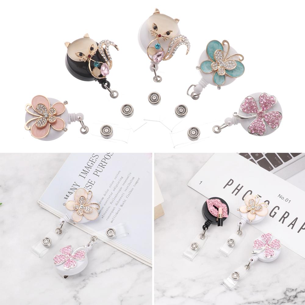 Key Ring ID Name Card Clip Anti-Lost Clip Badge Holder Butterfly Pattern Retractable Lanyards
Key Ring ID Name Card Clip Anti-Lost Clip Badge Holder Butterfly Pattern Retractable Lanyards