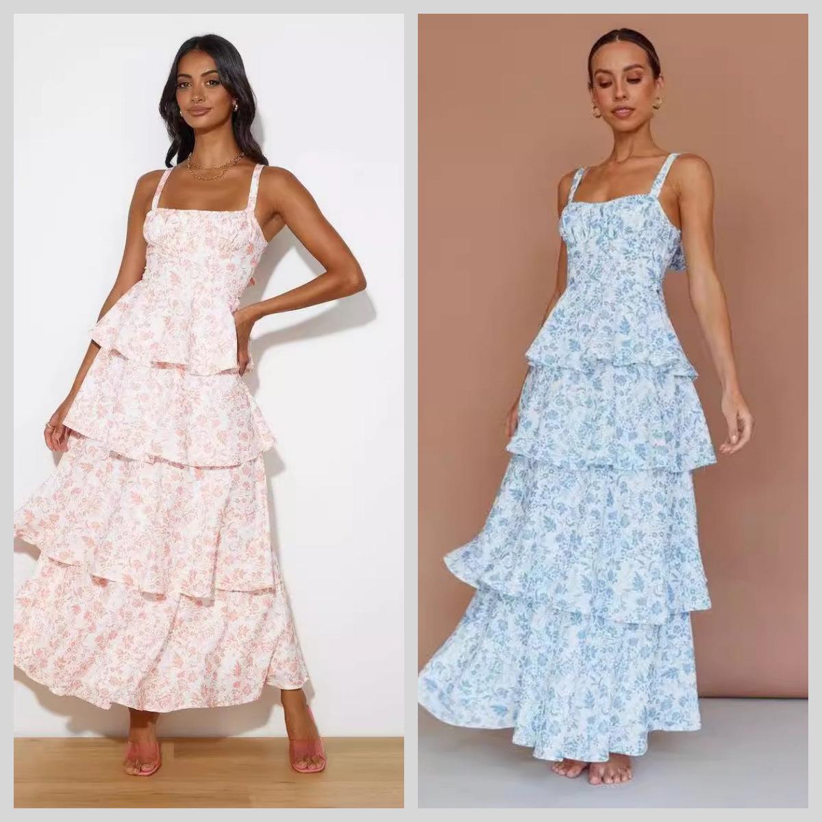 2024 Spring/Summer European & American Floor-Length Printed Dress (2 Colors) for Holiday Parties Extra Small рожевий
2024 Spring/Summer European & American Floor-Length Printed Dress (2 Colors) for Holiday Parties Extra Small рожевий