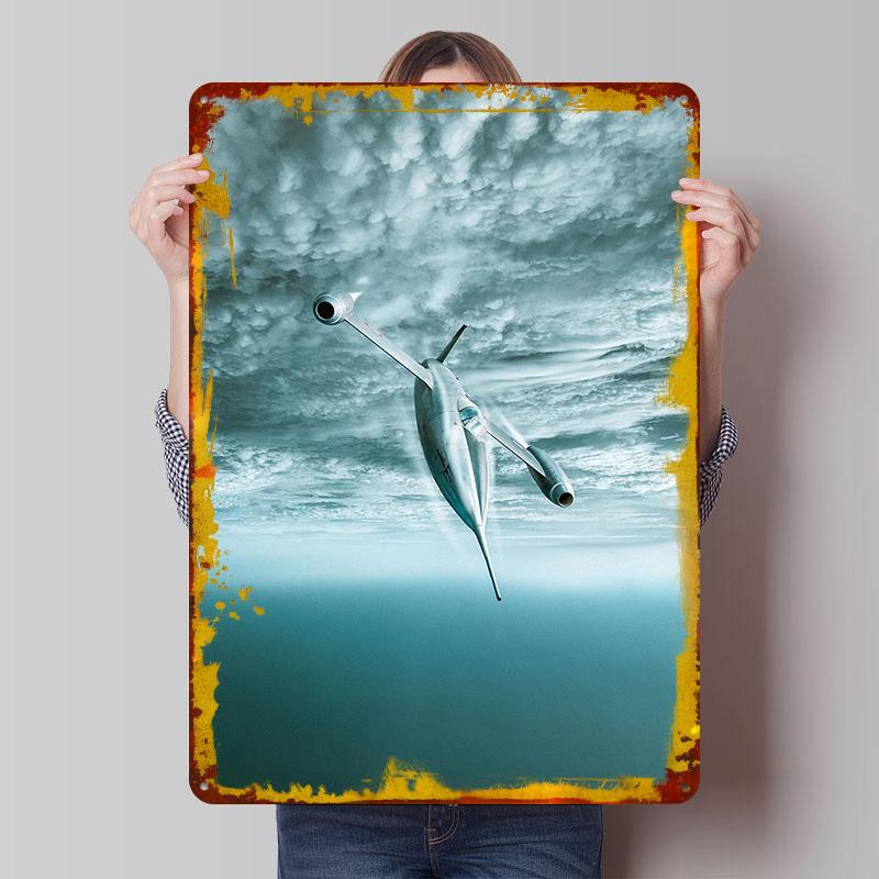 Jet Fighter Plane Poster Customized Wall Art Vintage Metal Signs Retro Tin Plaque for Man Cave Coffee Bar Accessories Desk Decor 7.9x11.8In(20x30cm)
Jet Fighter Plane Poster Customized Wall Art Vintage Metal Signs Retro Tin Plaque for Man Cave Coffee Bar Accessories Desk Decor 7.9x11.8In(20x30cm)