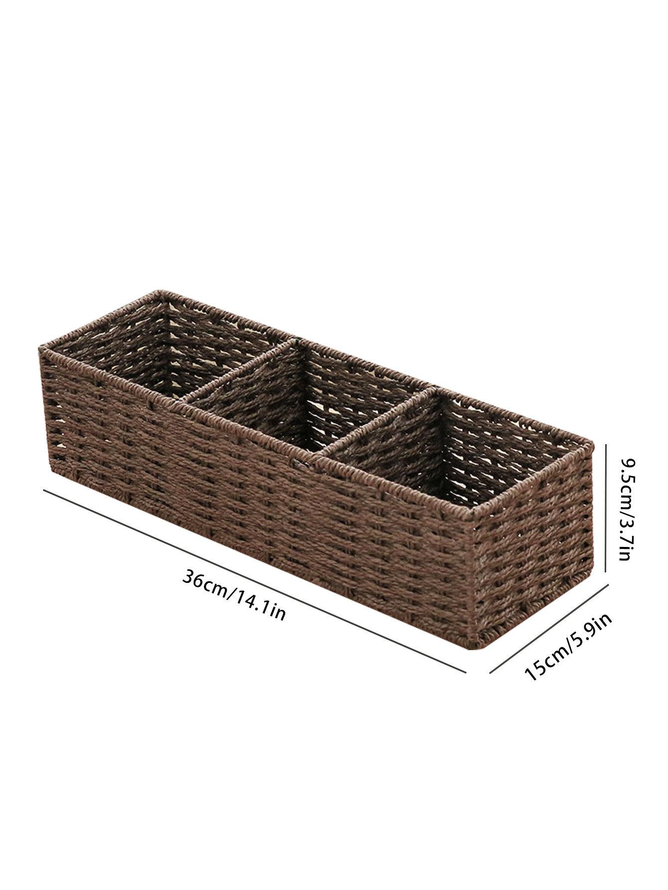 Handmade Paper Rope Storage Box, Toilet Tank Top Tissue Box Rack, Bathroom Storage Basket, Cosmetics Storage, Storage Box
Handmade Paper Rope Storage Box, Toilet Tank Top Tissue Box Rack, Bathroom Storage Basket, Cosmetics Storage, Storage Box