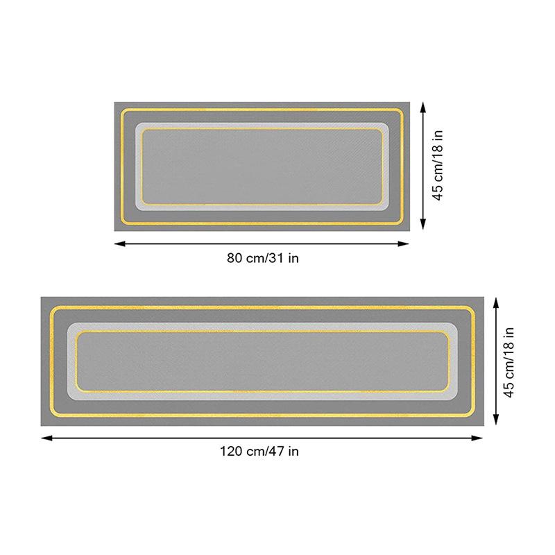 Plaid Kitchen Mat Full Of Long Floor Mat Two-Piece Set Household Waterproof And Oil-Proof Leather Wear-Resistant Foot Mat 45*80+45*120cm
Plaid Kitchen Mat Full Of Long Floor Mat Two-Piece Set Household Waterproof And Oil-Proof Leather Wear-Resistant Foot Mat 45*80+45*120cm