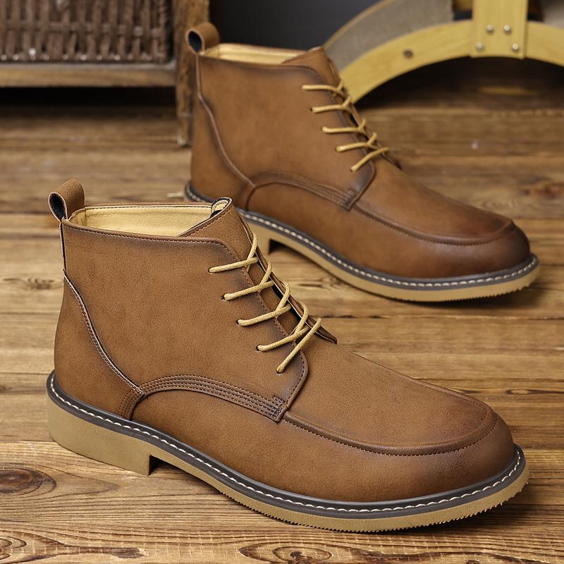 European American Style Men Autumn Winter New Retro Fashi Work Boots Lace Up Classic Frosted Mid Top Boots 46 жовтий
European American Style Men Autumn Winter New Retro Fashi Work Boots Lace Up Classic Frosted Mid Top Boots 46 жовтий