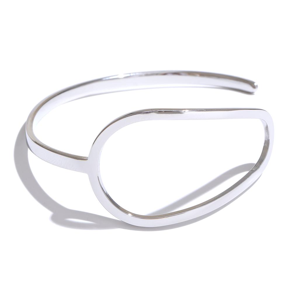 Yhpup Minimalist 316L Stainless Steel Hollow Cuff Open Bracelet Fashion Gift Polished Women Statement Chic Jewelry Waterproof
Yhpup Minimalist 316L Stainless Steel Hollow Cuff Open Bracelet Fashion Gift Polished Women Statement Chic Jewelry Waterproof