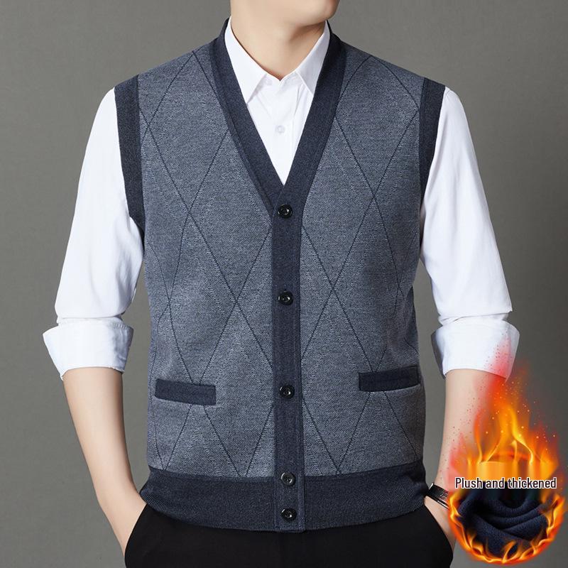 Men s Slim Fit Knit Cardigan Sweater Vest - Warm Inner Layer for Autumn/Winter 3XL сірий колір
Men s Slim Fit Knit Cardigan Sweater Vest - Warm Inner Layer for Autumn/Winter 3XL сірий колір