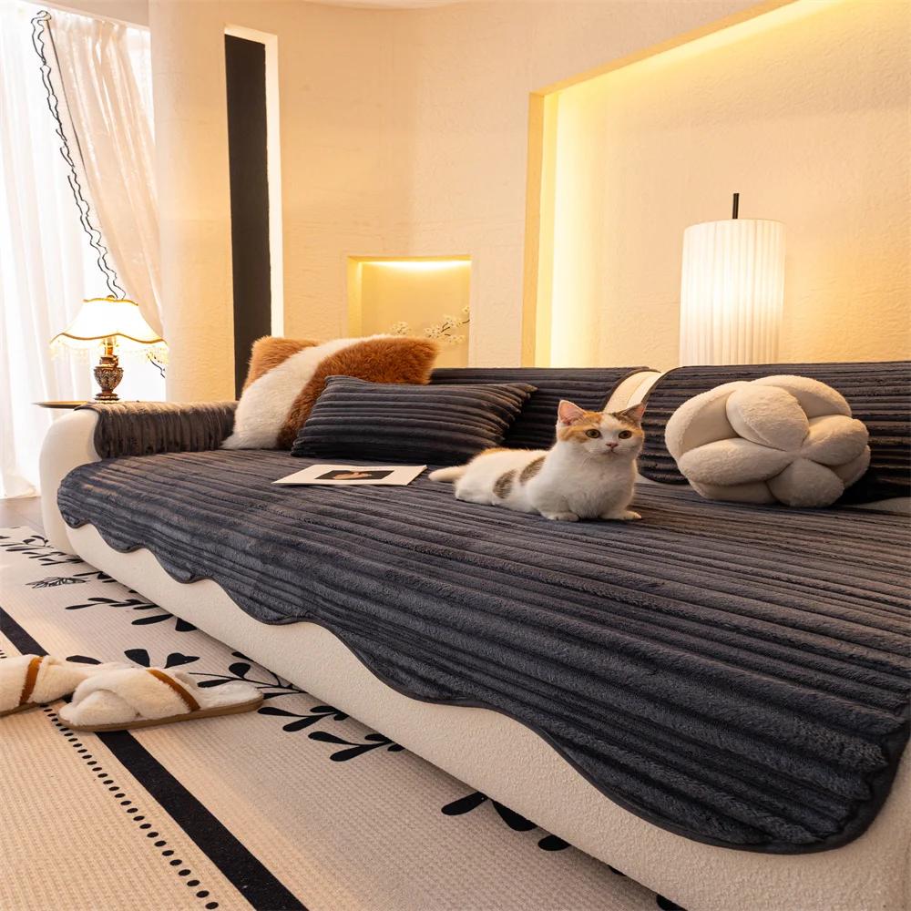 Cream Wind Thickened Flannel Sofa Cushion New Autumn and Winter Plush Fixed Non-slip Sofa Cover Cloth 90x120cm
Cream Wind Thickened Flannel Sofa Cushion New Autumn and Winter Plush Fixed Non-slip Sofa Cover Cloth 90x120cm