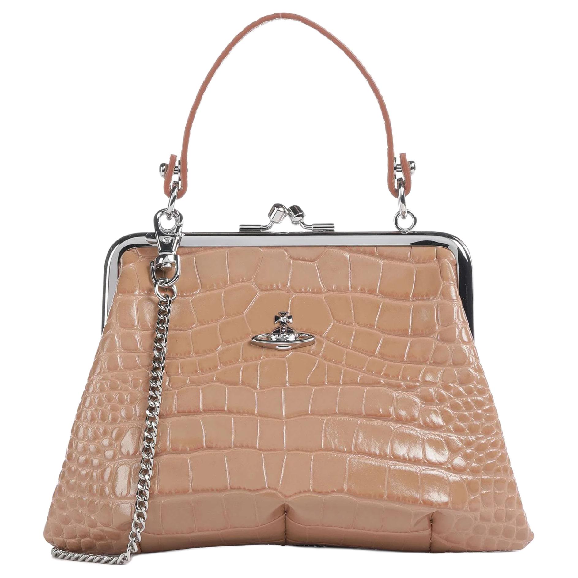 Vivienne Westwood Granny Frame Embossed Crocodile Pattern Calfskin Crossbody Tote Bag Women handbags Gray Pink 4B010007W-L0098-G407 Basic Set (Bag+Dust Bag)
Vivienne Westwood Granny Frame Embossed Crocodile Pattern Calfskin Crossbody Tote Bag Women handbags Gray Pink 4B010007W-L0098-G407 Basic Set (Bag+Dust Bag)