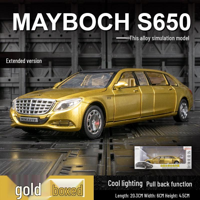 Jianyuan Simulation Maybach S650 Alloy Sedan Model with 6 Opening Doors, Sound and Light, Children’s Pull-back Car.
Jianyuan Simulation Maybach S650 Alloy Sedan Model with 6 Opening Doors, Sound and Light, Children’s Pull-back Car.