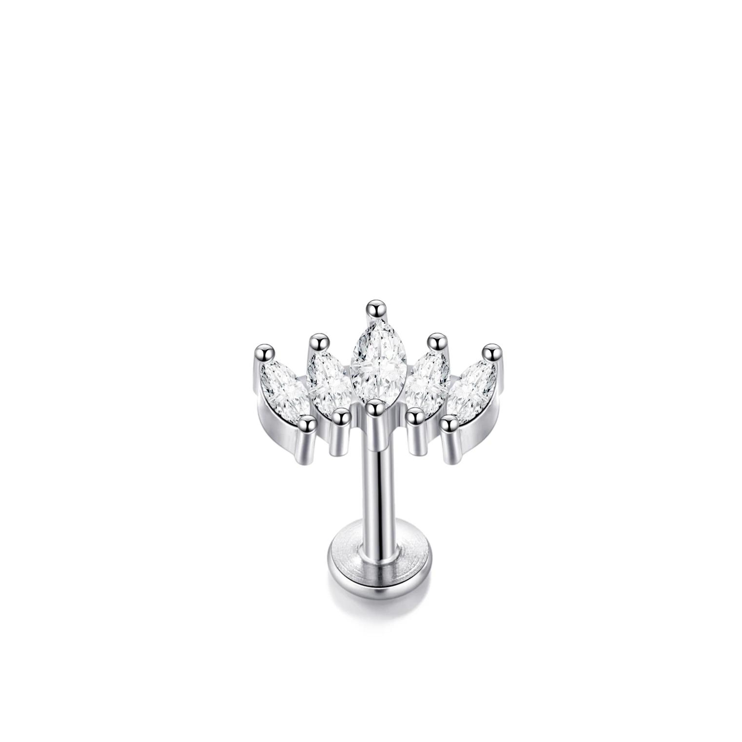 1Pc Flower Tragus Piercing Stud Earring Internally Threaded 316L Surgical Steel Labret Monroe Cartilage Helix Ear Jewelry 1.2x6mm
1Pc Flower Tragus Piercing Stud Earring Internally Threaded 316L Surgical Steel Labret Monroe Cartilage Helix Ear Jewelry 1.2x6mm