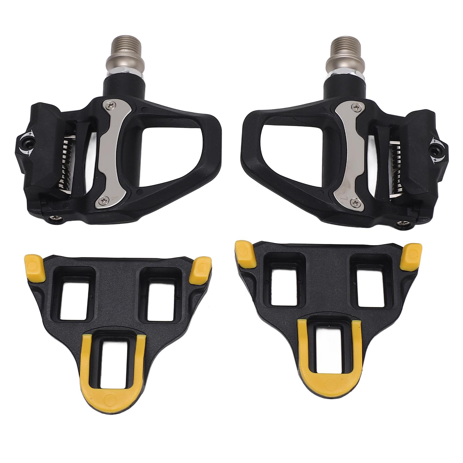 Road Bike Pedals with SPD System Adjustable Tension Chrome Moly Axle Efficient Self Locking Bicycle Pedals
Road Bike Pedals with SPD System Adjustable Tension Chrome Moly Axle Efficient Self Locking Bicycle Pedals