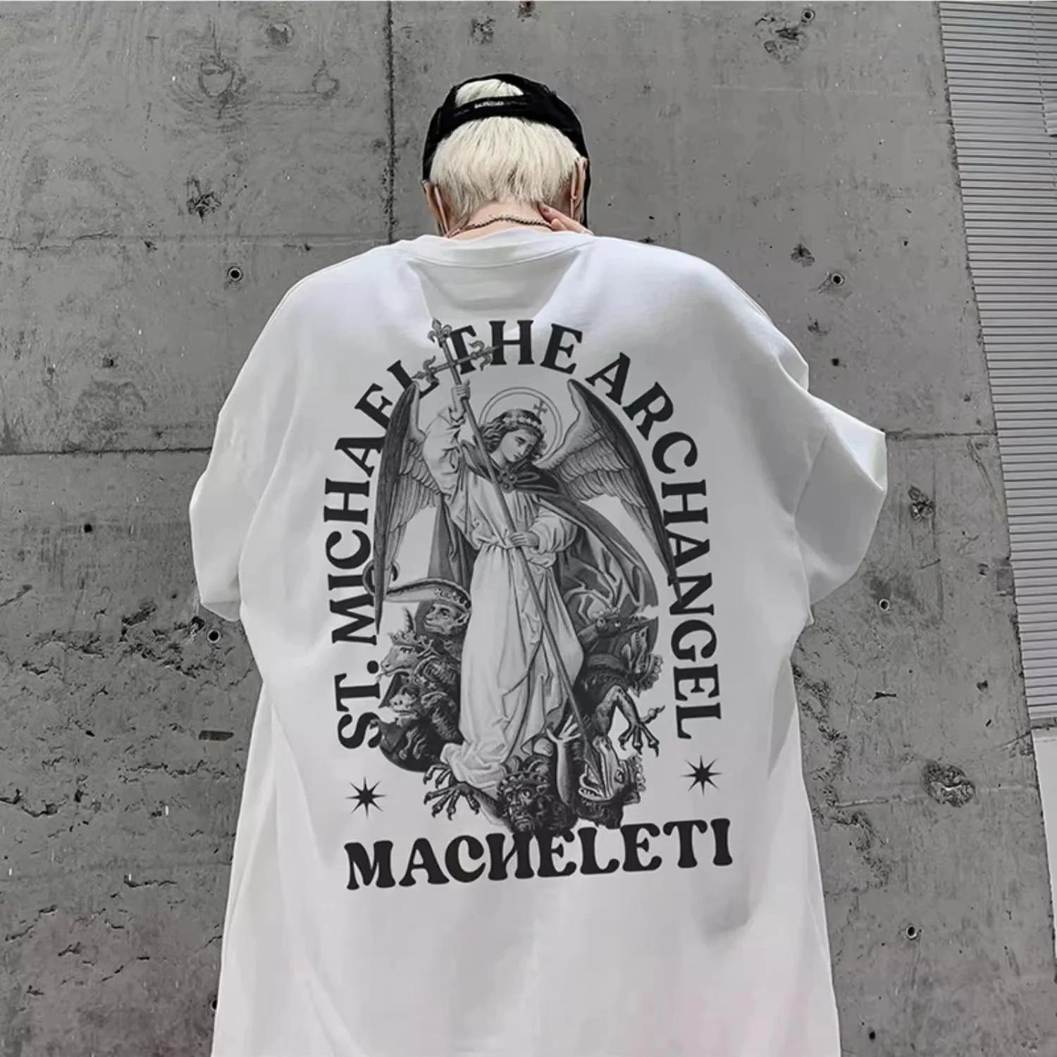 Летняя мода Ретро Готический принт Мужская футболка Топ Мода Хлопок Свободный Харадзюку Пара Хип-хоп Y2K уличная одежда С коротким рукавом 4XL
Летняя мода Ретро Готический принт Мужская футболка Топ Мода Хлопок Свободный Харадзюку Пара Хип-хоп Y2K уличная одежда С коротким рукавом 4XL