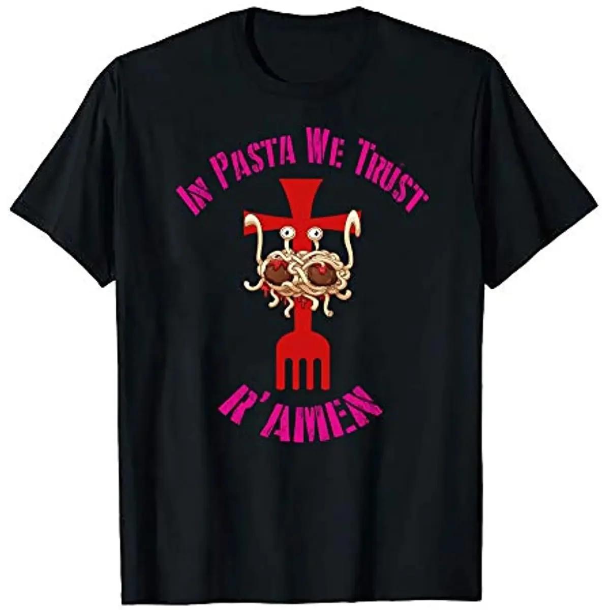 Flying Spaghetti Monster In Pasta We Trust Graphic Tee Casual Short Sleeve Cotton TShirt for Unisex S
Flying Spaghetti Monster In Pasta We Trust Graphic Tee Casual Short Sleeve Cotton TShirt for Unisex S
