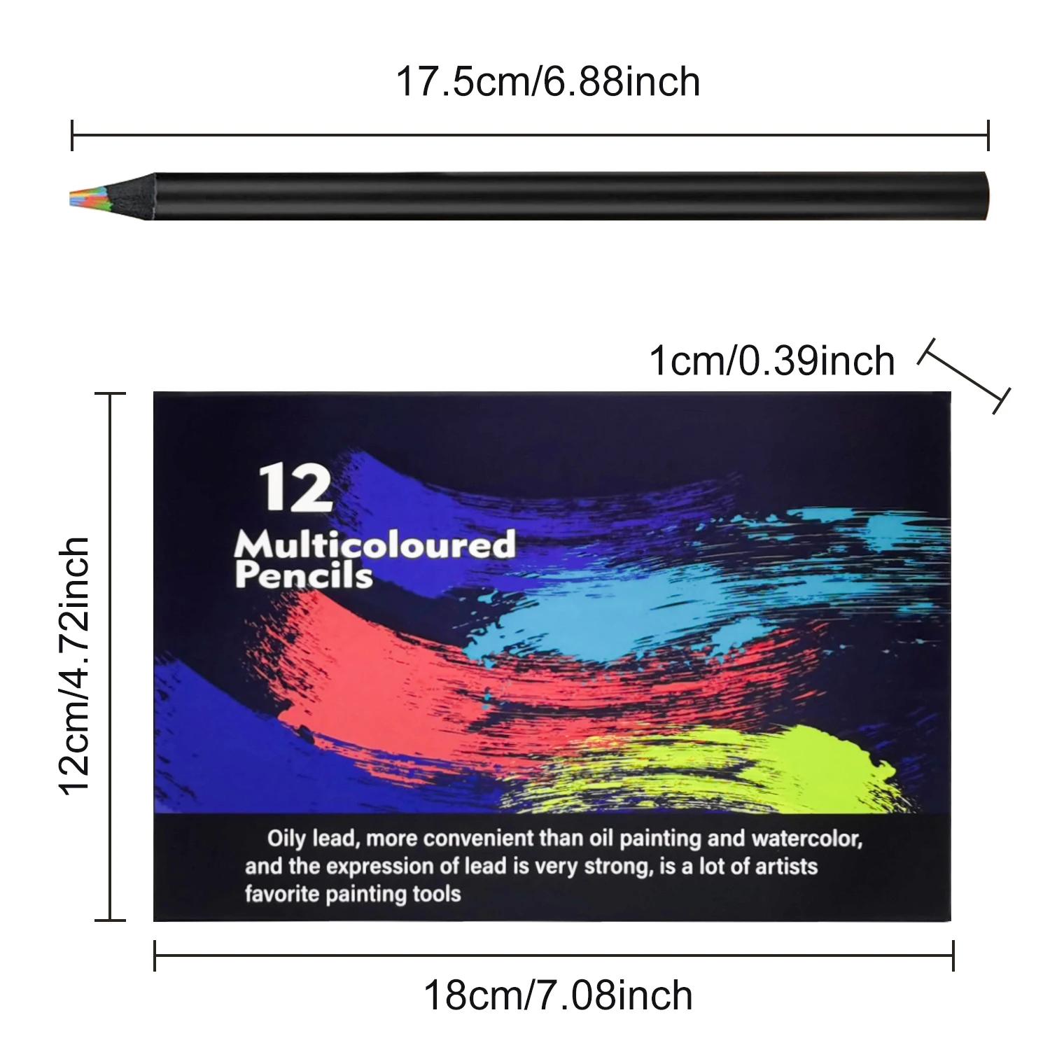 AngelMark 12 PCS Rainbow Oily lead Pencils, Pre-sharpened Rainbow Colored Pencils, Multicolored Pencils for Drawing, Sketching
AngelMark 12 PCS Rainbow Oily lead Pencils, Pre-sharpened Rainbow Colored Pencils, Multicolored Pencils for Drawing, Sketching