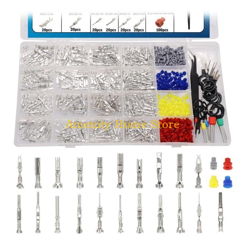 F26C 720Pcs Electrical Pin Connectors Car Wire Terminals Connector Pin 1/1.5/1.8/2.2/2.8/3.5mm Automotive Pin Connector
F26C 720Pcs Electrical Pin Connectors Car Wire Terminals Connector Pin 1/1.5/1.8/2.2/2.8/3.5mm Automotive Pin Connector