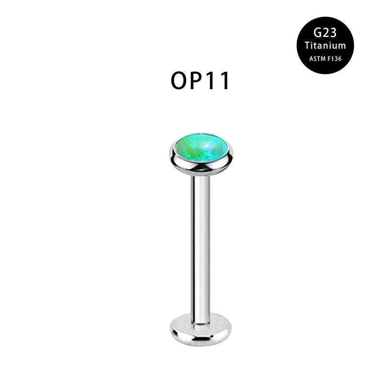 Титанові сережки-пусети G23 з опалом 16G, пусети з пласкою задньою частиною для пірсингу хряща 1.2*5*3
Титанові сережки-пусети G23 з опалом 16G, пусети з пласкою задньою частиною для пірсингу хряща 1.2*5*3