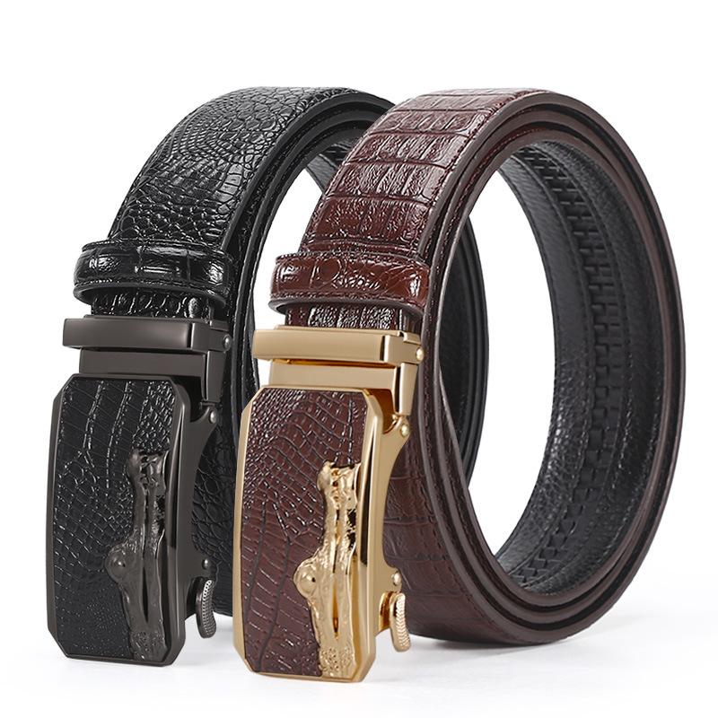 Men S Alloy Automatic Buckle High-End Crocodile Pattern Belt Light Business Light Luxury Pure Cowhide Belt Belt 125cm чорний
Men S Alloy Automatic Buckle High-End Crocodile Pattern Belt Light Business Light Luxury Pure Cowhide Belt Belt 125cm чорний