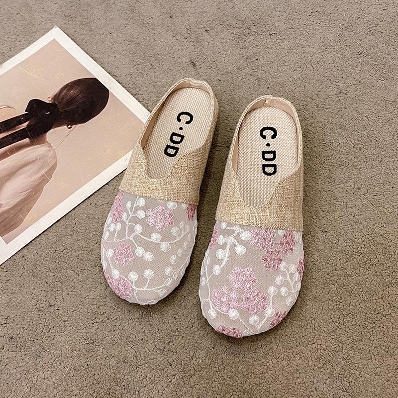 Half slippers women s bag head outer wear summer 2025 new linen fisherman shoes one pedal lazy flat sandals 41
Half slippers women s bag head outer wear summer 2025 new linen fisherman shoes one pedal lazy flat sandals 41