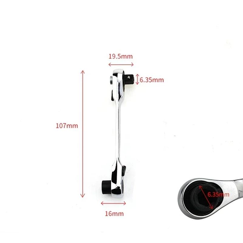 Mini Bidirectional Ratchet Wrench 1/4 Ratchet Wrench Portable 72 Tooth Industrial Ratchet Adjustable Dual-use Wrench
Mini Bidirectional Ratchet Wrench 1/4 Ratchet Wrench Portable 72 Tooth Industrial Ratchet Adjustable Dual-use Wrench