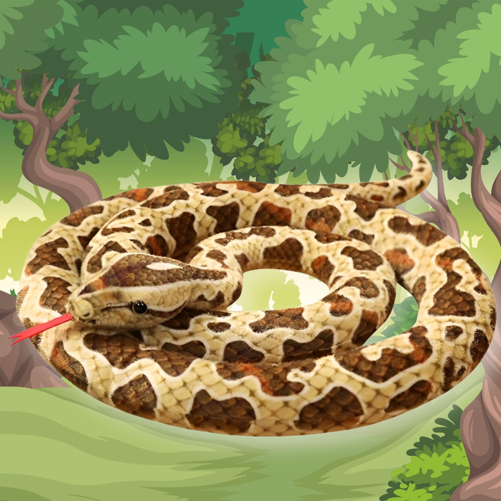 Плюшевая игрушка Leap Raupe Snake, товар «Змея», игрушка «Змея», фигурка змеи (Коричневый 90см)
Плюшевая игрушка Leap Raupe Snake, товар «Змея», игрушка «Змея», фигурка змеи (Коричневый 90см)