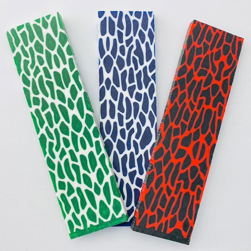 1pc 120X40X8MM 130x260x8MM Colorful Giraffe Patterns Resin Material Board Plate for Knife Tools Grip Handle DIY Making Patches Red 120X40X8MM
1pc 120X40X8MM 130x260x8MM Colorful Giraffe Patterns Resin Material Board Plate for Knife Tools Grip Handle DIY Making Patches Red 120X40X8MM