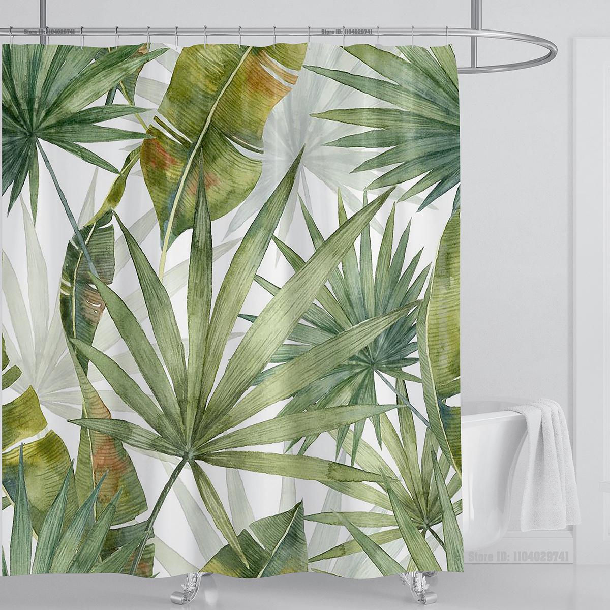 Watercolor Leaf Shower Curtain Sets Waterproof Plant Floral Shower Curtain Leaves Fabric Cloth Bathroom Curtains with Hooks 120x180cm
Watercolor Leaf Shower Curtain Sets Waterproof Plant Floral Shower Curtain Leaves Fabric Cloth Bathroom Curtains with Hooks 120x180cm