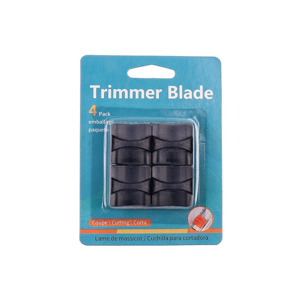 4 шт., 3 цвета на выбор, сменное лезвие для резки бумаги, триммер для бумаги чёрный