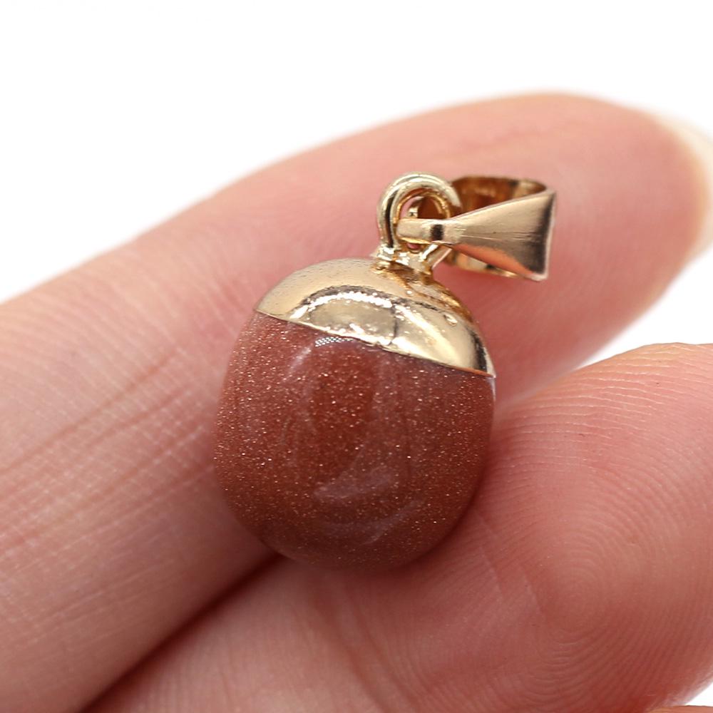 2Pcs, Aura Healing Crystal Pendant with Golden Buckle, Handcrafted Spherical Natural Stone Quartz Agate Gemstone Charms for Jewelry Making DIY Crafts 2Pcs/12x18mm
2Pcs, Aura Healing Crystal Pendant with Golden Buckle, Handcrafted Spherical Natural Stone Quartz Agate Gemstone Charms for Jewelry Making DIY Crafts 2Pcs/12x18mm
