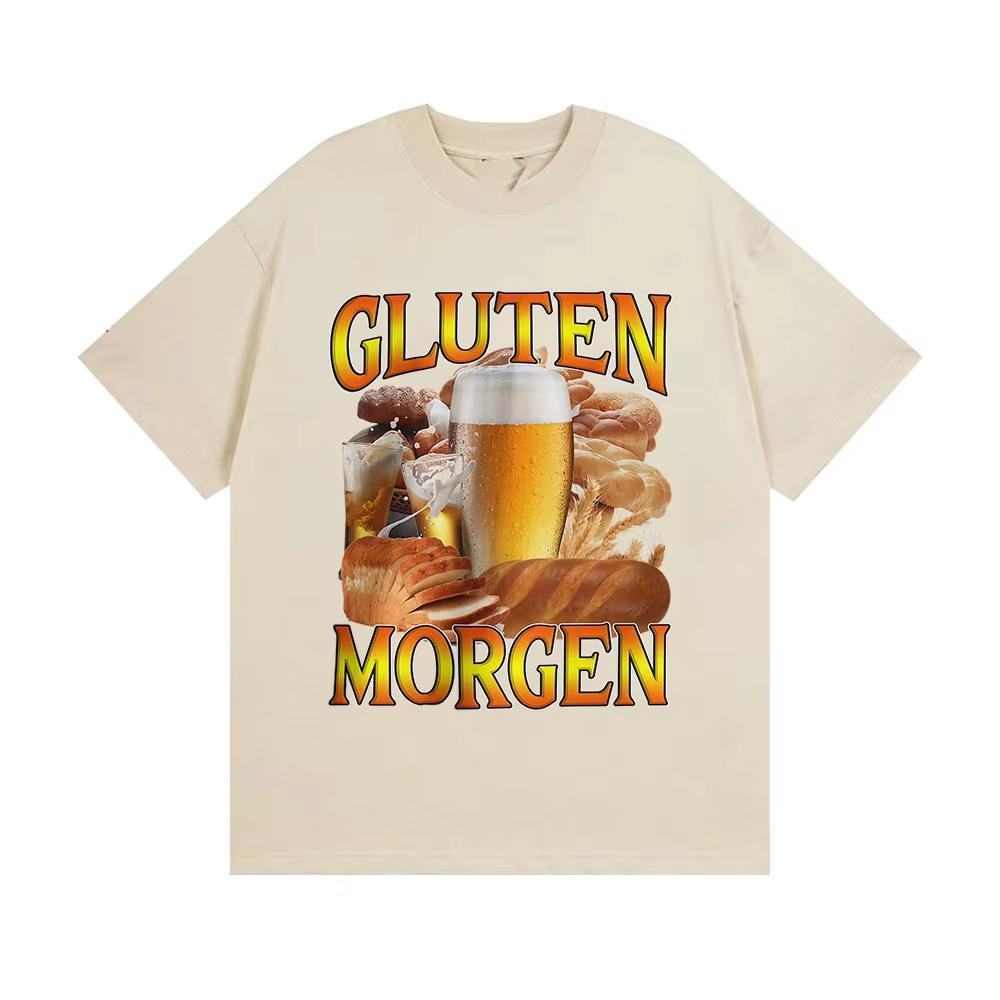 Gluten Morgen Funny Gluten Intolerance Meme T-Shirt Men Women Loose O-Neck Short Sleeve T Shirts Vintage Oversized Cotton TShirt 4XL
Gluten Morgen Funny Gluten Intolerance Meme T-Shirt Men Women Loose O-Neck Short Sleeve T Shirts Vintage Oversized Cotton TShirt 4XL