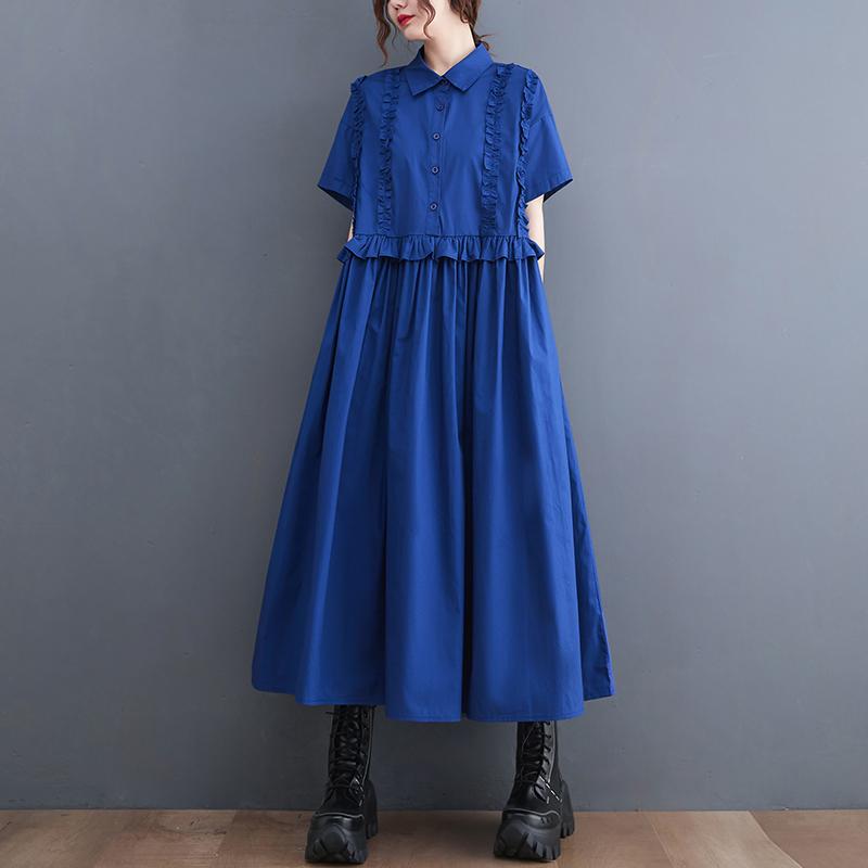 Spring Summer Patchwork Shirt Dresses for Women Short Sleeve Loose Casual Vintage Long Dress Fashion Elegant Clothing One Size
Spring Summer Patchwork Shirt Dresses for Women Short Sleeve Loose Casual Vintage Long Dress Fashion Elegant Clothing One Size