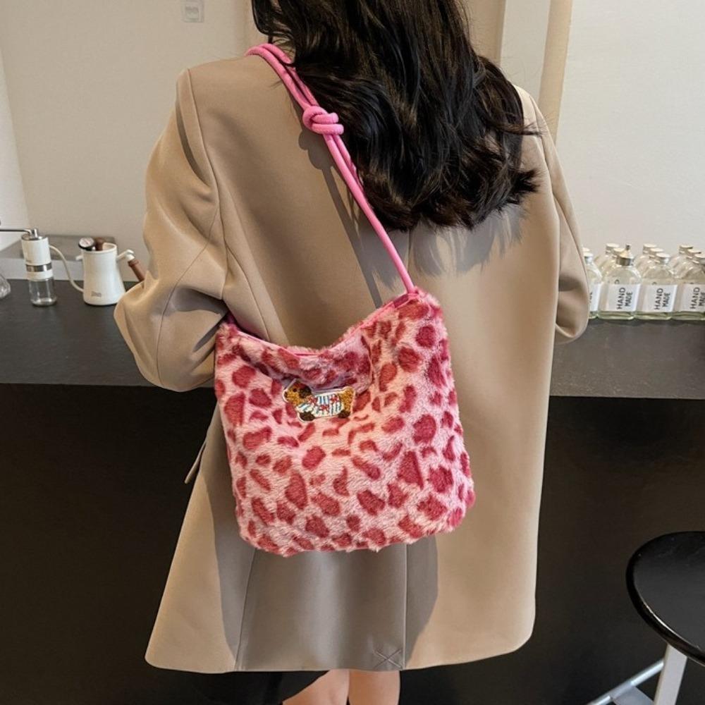 Pu Leather Plush Crossbody Bag Purse Underarm Bag Vintage Leopard Print Bucket Bag Streetwear кофейный
Pu Leather Plush Crossbody Bag Purse Underarm Bag Vintage Leopard Print Bucket Bag Streetwear кофейный
