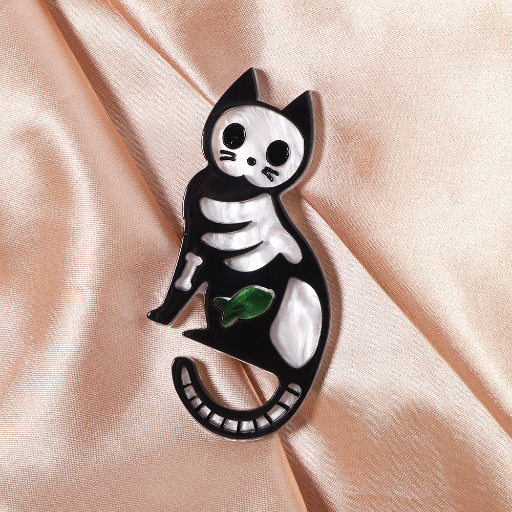 Handmade Acrylic Halloween Cat Brooch - European & American Style Fashion Jewelry & Bag Accessory
Handmade Acrylic Halloween Cat Brooch - European & American Style Fashion Jewelry & Bag Accessory