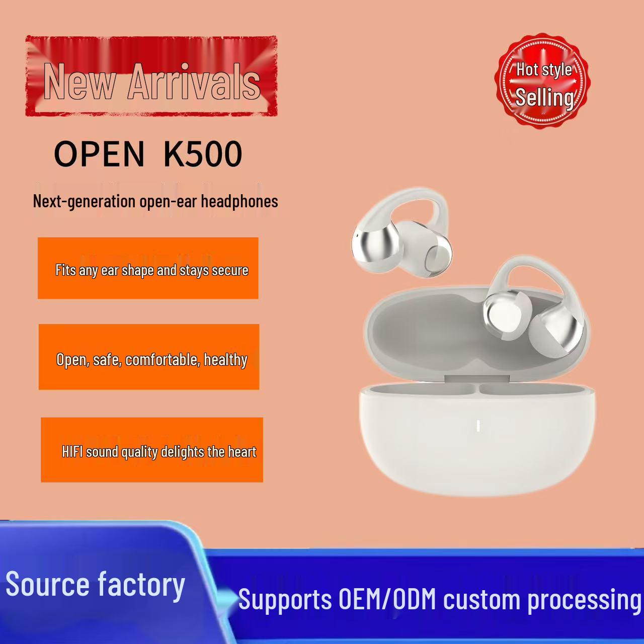 K500 Compact Mini TWS: Digital Display, Intelligent Noise Reduction, Long Standby, Clip-On Wireless Earbuds Skin Color
K500 Compact Mini TWS: Digital Display, Intelligent Noise Reduction, Long Standby, Clip-On Wireless Earbuds Skin Color