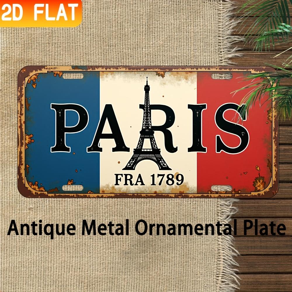 HD Aluminum Metal Sign Paris France Flag Vintage License Plate Style Wall Decor Retro Eiffel Tower FRA Design Tin Poster 15x30cm(5.9x7.8inch)
HD Aluminum Metal Sign Paris France Flag Vintage License Plate Style Wall Decor Retro Eiffel Tower FRA Design Tin Poster 15x30cm(5.9x7.8inch)
